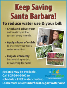 water Resources, Keep Saving Santa Barbara Campaign ad for Edible Santa Barbara